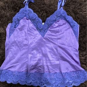 purple lingerie cami